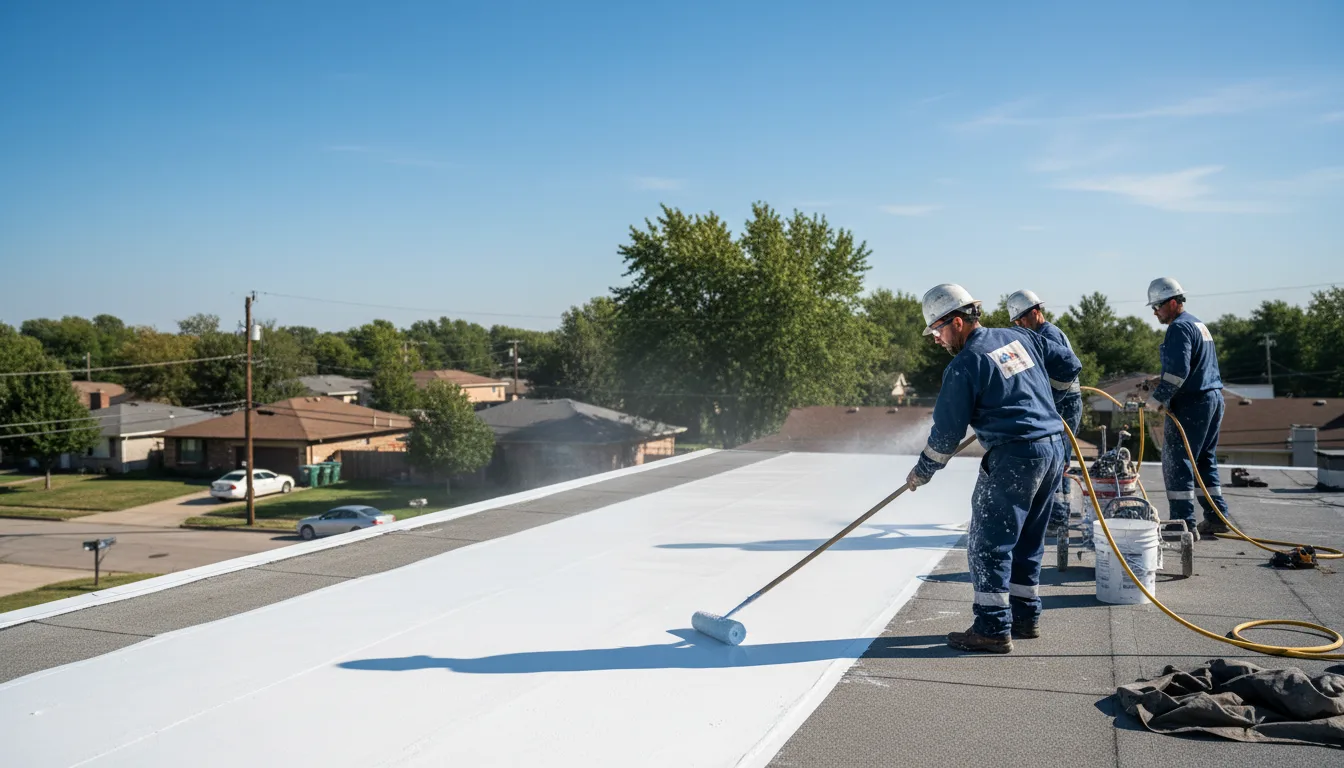 Commercial roof coating in Midwest City, OK near me